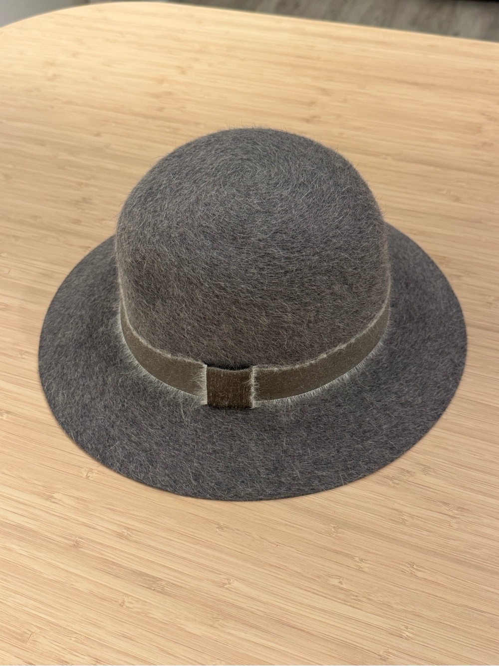 Rag And Bone Gray Rabbit Wool Felt Fiber Hat Size Medium